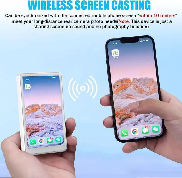 Alt view image 5 of 7 - BONAEVER Phone Vlog Selfie Monitor Screen, Magnetic Mount, 1080P Wireless Recording, Using Phone Rear Camera for Selfie Vlog, Live Streaming, TikTok, Compatible with iPhone Android