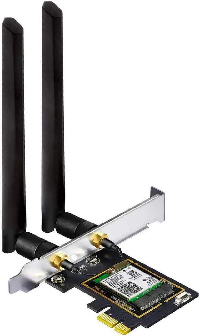 Main image of BONAEVER WiFi 6E AX5400 PCIe WiFi Card for Desktop PC (Intel AX210) Bluetooth 5.3, WPA3, 802.11AXE Tri Band Wireless Adapter with MU-MIMO, OFDMA, Ultra-Low Latency, Supports Windows 11, 10 (64bit)