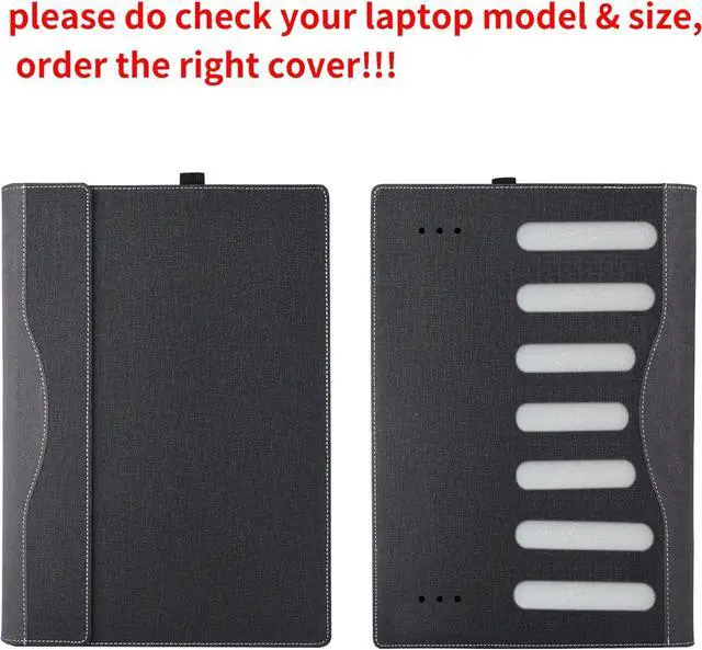 Alt view image 5 of 7 - BONAEVER Laptop Case Cover for 14 inch Lenovo Yoga 9 2-in-1 14ILL10 / 14IMH9 & Yoga 9i 2-in-1 Gen 9 & Yoga Slim 9i Gen 10,PU Leather Notebook PC Protective Sleeve with Pen Holder
