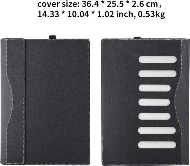Alt view image 4 of 7 - BONAEVER Laptop Case Cover for 16 inch Lenovo IdeaPad 5 Pro Gen 6 Gen 7 Gen 8 / IdeaPad Slim 5i Pro 16 2023 Notebook Sleeve Computer Bag Protective PU Leather Shell