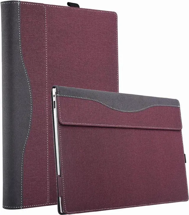 Alt view image 7 of 7 - BONAEVER Laptop Case Cover for Lenovo 16" IdeaPad 5i 2-in-1 Gen 9 for IdeaPad 5 2-in-1 16IRU9 16AHP9 [Not fit Other Models] Detachable Notebook Sleeve Computer Bag PU with Heat Dissipation Hole