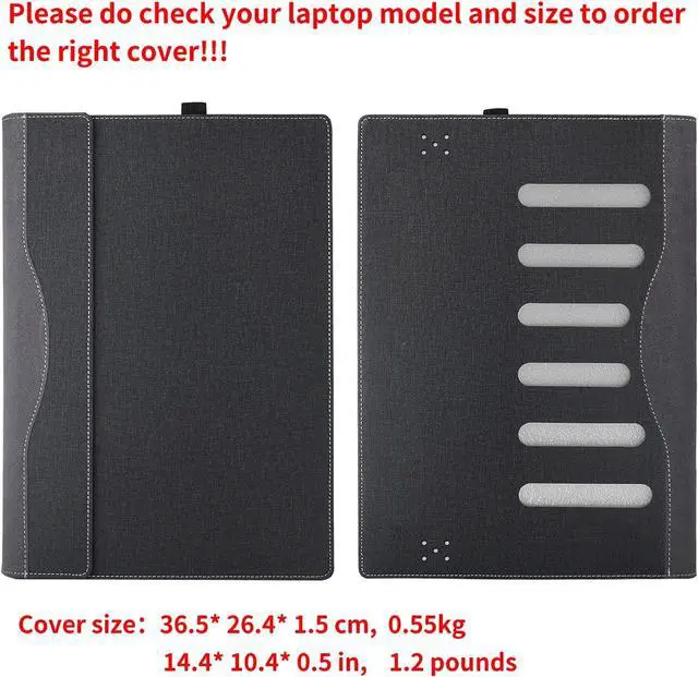 Alt view image 6 of 7 - BONAEVER Laptop Case Cover for Lenovo 16 inch IdeaPad Slim 3i Gen 10 / Slim 3 16ARP10 16IRH10 16AHP10 16IRH10R Detachable Notebook Sleeve Computer Bag PU with Heat Dissipation Hole