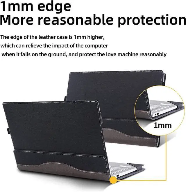 Alt view image 4 of 7 - BONAEVER Laptop Case Cover for 16 inch Lenovo ThinkPad P15V Gen 3 & ThinkPad P15V Gen 2 / Gen 1, PU Leather Shell Notebook Sleeve