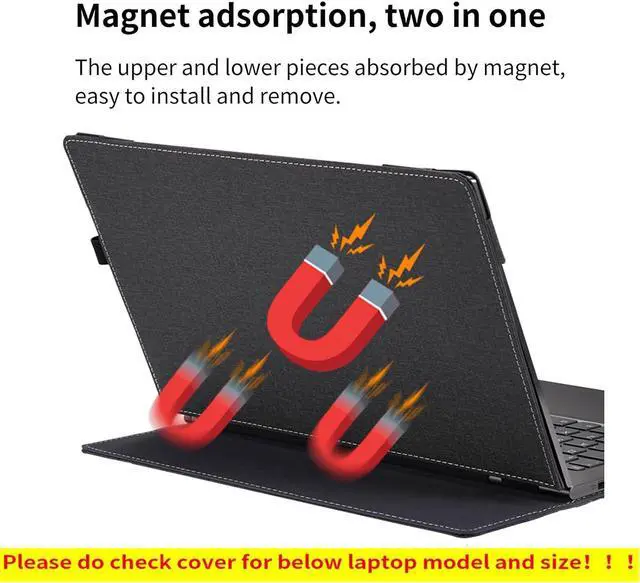 Alt view image 6 of 7 - BONAEVER Protective Case Cover for 16" Hp Pavilion Book Pro 16-ab 16t-ab Pavilion Book Plus 16-ag 16-af Pavilion Laptop 16-af 16t-af Detachable Notebook Sleeve Computer Bag with Pencil Holder