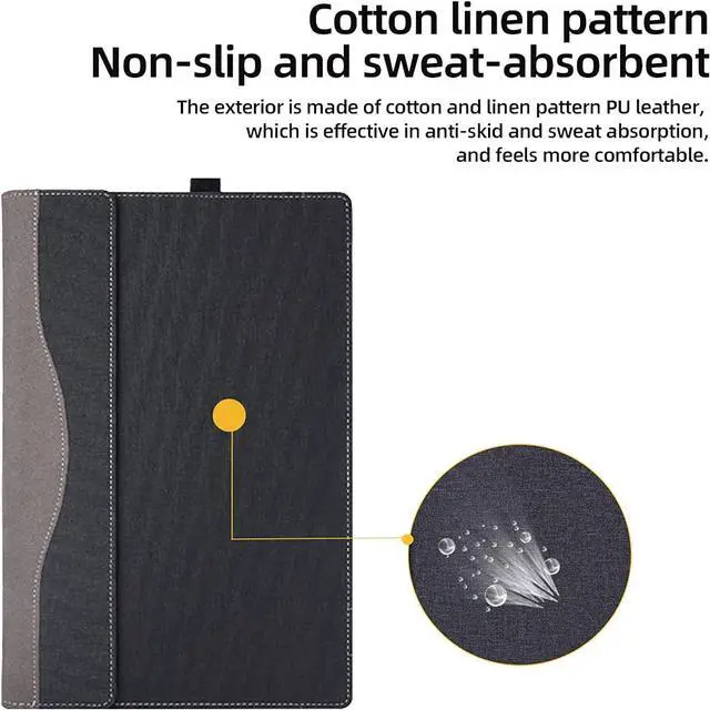 Alt view image 4 of 7 - BONAEVER Laptop Case Cover for 16-inch ASUS VivoBook 16X S3604 K3605&VivoBook 16 X1605 M1605 Sleeve, Detachable 2-in-1 PU Leather Protective Shell Sleeve