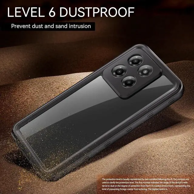 Alt view image 4 of 7 - BONAEVER for Motorola Moto G Stylus 5G 2025 Case [Not fit for 2024 2023], IP68 Waterproof Dustproof Built-in Screen Protector, Rugged Full Body Shockproof Phone Cover