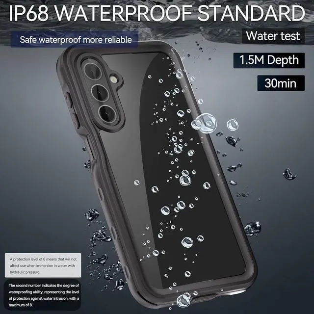 Alt view image 2 of 7 - BONAEVER for Motorola Moto G Stylus 5G 2025 Case [Not fit for 2024 2023], IP68 Waterproof Dustproof Built-in Screen Protector, Rugged Full Body Shockproof Phone Cover