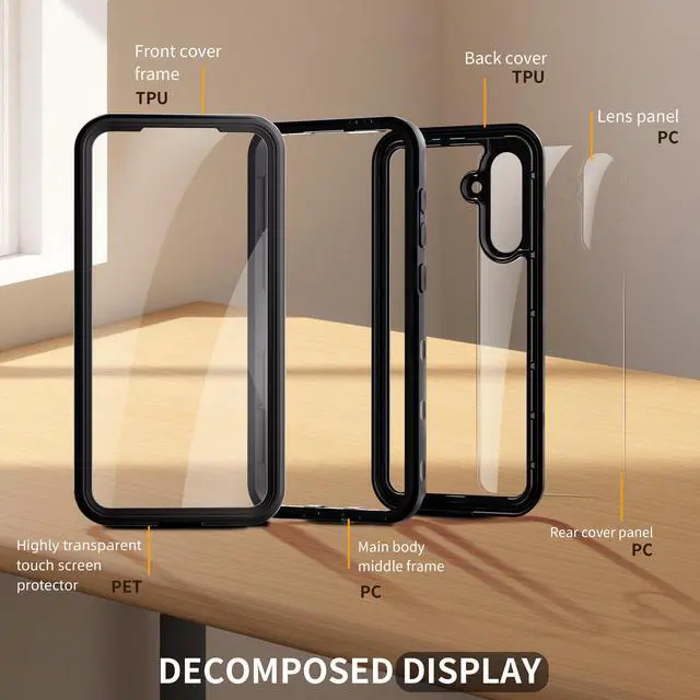 Alt view image 4 of 7 - BONAEVER Waterproof Case for Samsung Galaxy A56 5G 6.7 inch 2025 Snowproof, Dustproof and Shockproof, IP68 Certified Full Body Protection Fully Sealed Underwater Protective Cover for Samsung A56 5G