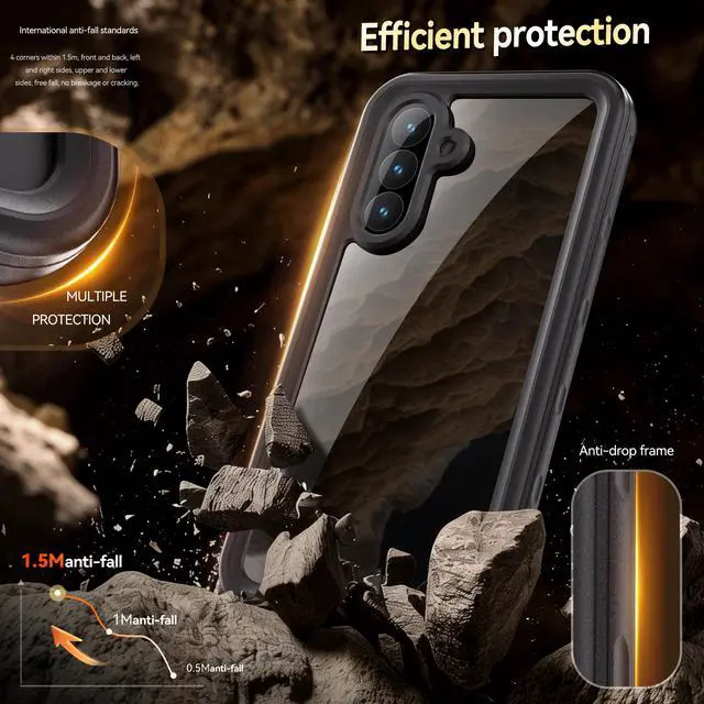 Alt view image 2 of 7 - BONAEVER Waterproof Case for Samsung Galaxy A56 5G 6.7 inch 2025 Snowproof, Dustproof and Shockproof, IP68 Certified Full Body Protection Fully Sealed Underwater Protective Cover for Samsung A56 5G
