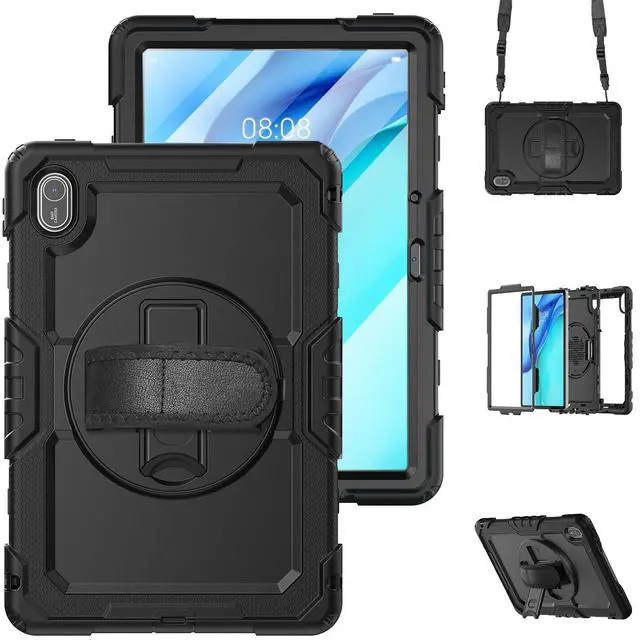 Main image of BONAEVER Case for Huawei Matepad SE 11 inch 2024 with Rotating Stand/Hand Strap/Shoulder Strap Shockproof Cover