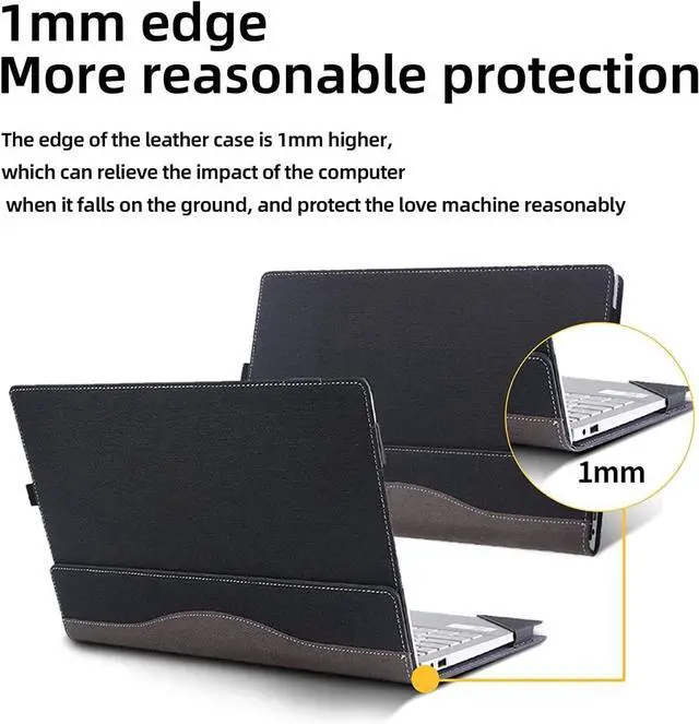 Alt view image 4 of 7 - BONAEVER Laptop Cover Case for HP OmniBook X Flip 16 16-arXXXX/16-asXXXX & OmniBook 7 Flip 16-auXXXX 16inch [not Compatible with Any Other Model] 2-in-1 PU Leather Notebook Sleeve