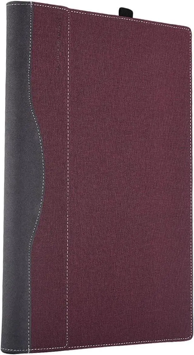 Alt view image 7 of 7 - BONAEVER Laptop Cover Case for HP OmniBook X Flip 16 16-arXXXX/16-asXXXX & OmniBook 7 Flip 16-auXXXX 16inch [not Compatible with Any Other Model] 2-in-1 PU Leather Notebook Sleeve Wine Red