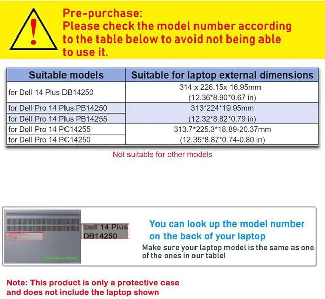 Alt view image 2 of 7 - BONAEVER Laptop Case Cover for Dell 14 Plus DB14250 & Pro 14 PC14255/PC14250 & Pro14 Plus PB14250 /PB14255 Sleeve,PU Leather Protective Shell Notebook PC Bag Accessories Wine Red