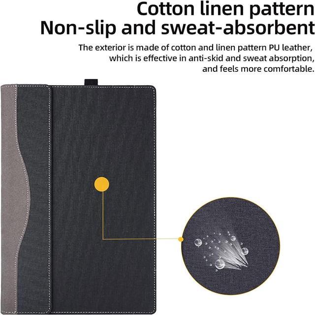 Alt view image 3 of 7 - BONAEVER Laptop Cover Case for HP Elite x360 1040 G11 / EliteBook 1040 14 inch G11 & Lenovo ThinkPad X13 Yoga Gen 1, Notebook PC Protective Sleeve Bag PU Leather Shell