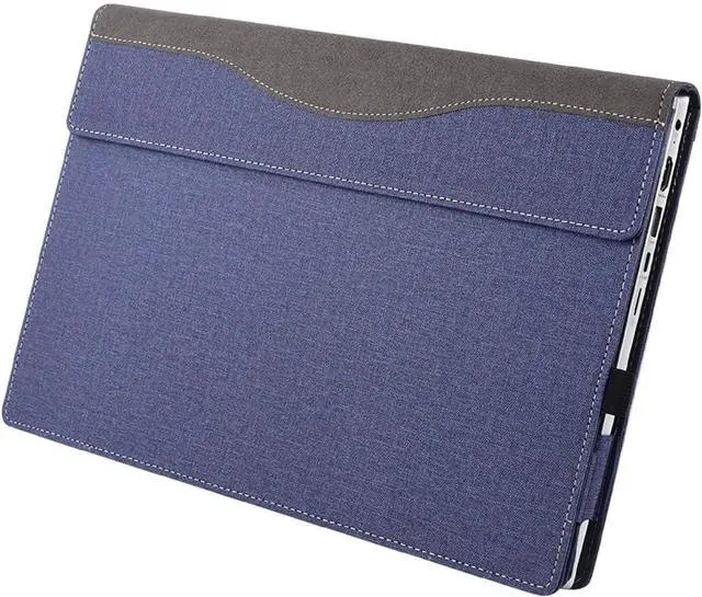 Alt view image 7 of 7 - BONAEVER 14 inch Laptop Cover Case for HP EliteBook Ultra G1i /G1q /G1q8 & for 14'' EliteBook X G1a Notebook AI PC Sleeve, PU Leather Protective Cover Notebook Sleeve Blue