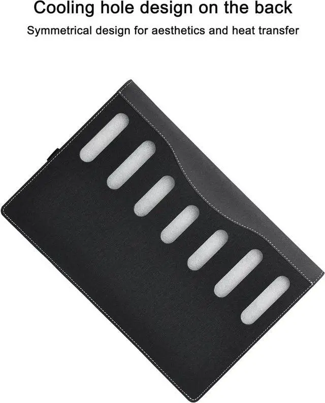 Alt view image 5 of 7 - BONAEVER Laptop Case Cover for 14-inch Lenovo Yoga Slim 7 14ITL05 14IIL05 14ARE05 & Yoga 7 14ACN6 & Ideapad 5 14ALC05 14ABA7 14IAL7 & IdeaPad Slim 5i Gen7 Shell,2 in 1 PU Leather Notebook Bag Sleeve