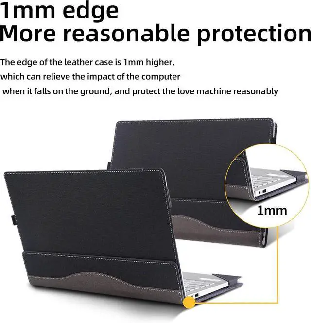 Alt view image 7 of 7 - BONAEVER Laptop Case Cover for HP 250 15.6 inch G8 G9 / HP 255 15.6 inch G8 G9 [not for G10] Sleeve,2 in 1 PU Leather Protective Bag Notebook Sleeve Accessories