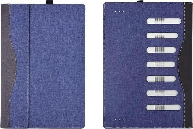 Alt view image 3 of 7 - BONAEVER Laptop Cover Case for ASUS ROG Zephyrus G16 16 inch 2024 2025 [not Compatible with Any Other Model] 2-in-1 PU Leather Detachable Notebook Sleeve Computer Bag Protective Blue