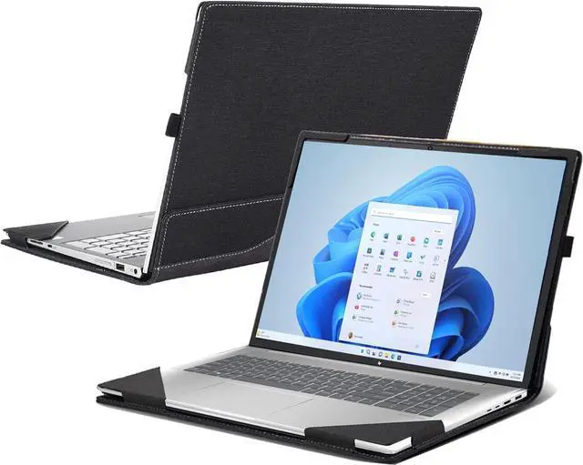 Main image of BONAEVER Case for HP Laptop 17s-cu /17-cp/17z-cp/Envy 17-cr 17t-cr/17-ch/17-da/17t-da17.3" All-Inclusive Drop-Proof Case PU Leather Inner Pocket Cover