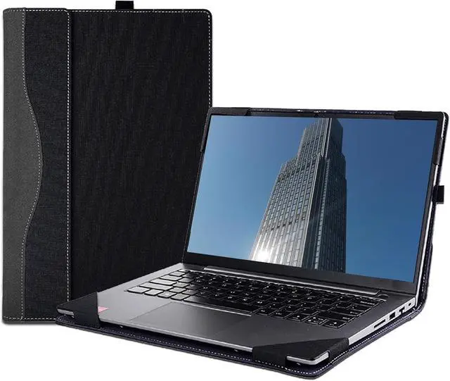 Main image of BONAEVER Laptop Cover Case for Lenovo IdeaPad Slim 3 14AHP10 /14IRH10 & for Lenovo IdeaPad Slim 5 14AHP10 /14IRH10 Sleeve,PU Leather Bag Notebook PC Protective Shell with Pen Holder
