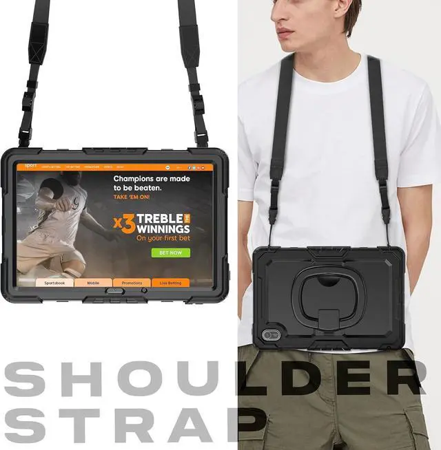 Alt view image 7 of 7 - BONAEVER Case for Huawei Matepad SE 11 inch 2024 Protective Cover with Screen Protector Pen Holder Hand/Shoulder Strap