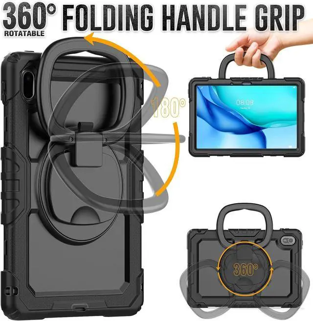 Alt view image 4 of 7 - BONAEVER Case for Huawei Matepad SE 11 inch 2024 Protective Cover with Screen Protector Pen Holder Hand/Shoulder Strap