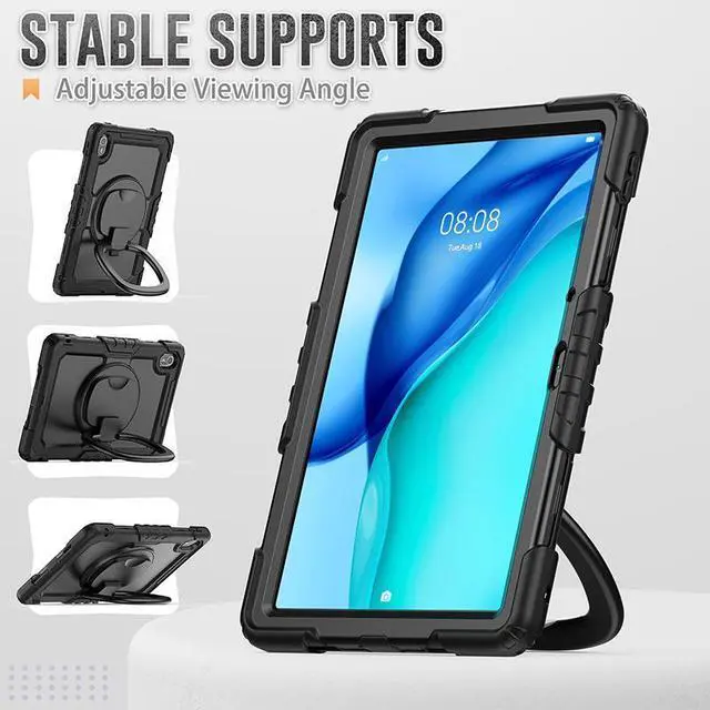 Alt view image 3 of 7 - BONAEVER Case for Huawei Matepad SE 11 inch 2024 Protective Cover with Screen Protector Pen Holder Hand/Shoulder Strap