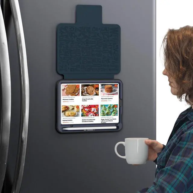 Alt view image 4 of 7 - BONAEVER Case For iPad mini 7 (A17 Pro) 2024 / Mini 6 2021 8.3'' Smart Magnetic Auto Sleep Shockproof Cover with Absorbing Multi-Angles Stand, Pen Holder, Card Slot Blue