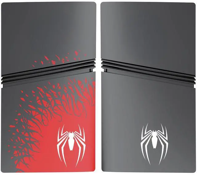 Alt view image 4 of 7 - BONAEVER Faceplate for PS5 Pro Edition Edition Case Cover Shell Spider Face Plates For Playstation 5 Pro Edition Console Replacement Accessory Anti-Scratch Dust Cover Skin Protector