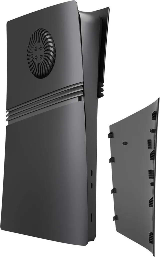 Alt view image 2 of 7 - BONAEVER FacePlates for PS5 Pro Digital Edition Face Plates with Cooling Vents ABS Anti-Scratch Dustproof Protective Shell Cover, Replacement FacePlate for Playstation 5 Pro Digital