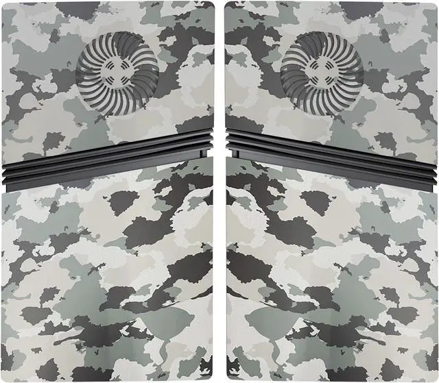 Alt view image 5 of 7 - BONAEVER FacePlates for PS5 Pro Digital Edition Face Plates with Cooling Vents ABS Anti-Scratch Dustproof Protective Shell Cover, Replacement FacePlate for Playstation 5 Pro Digital Camouflage