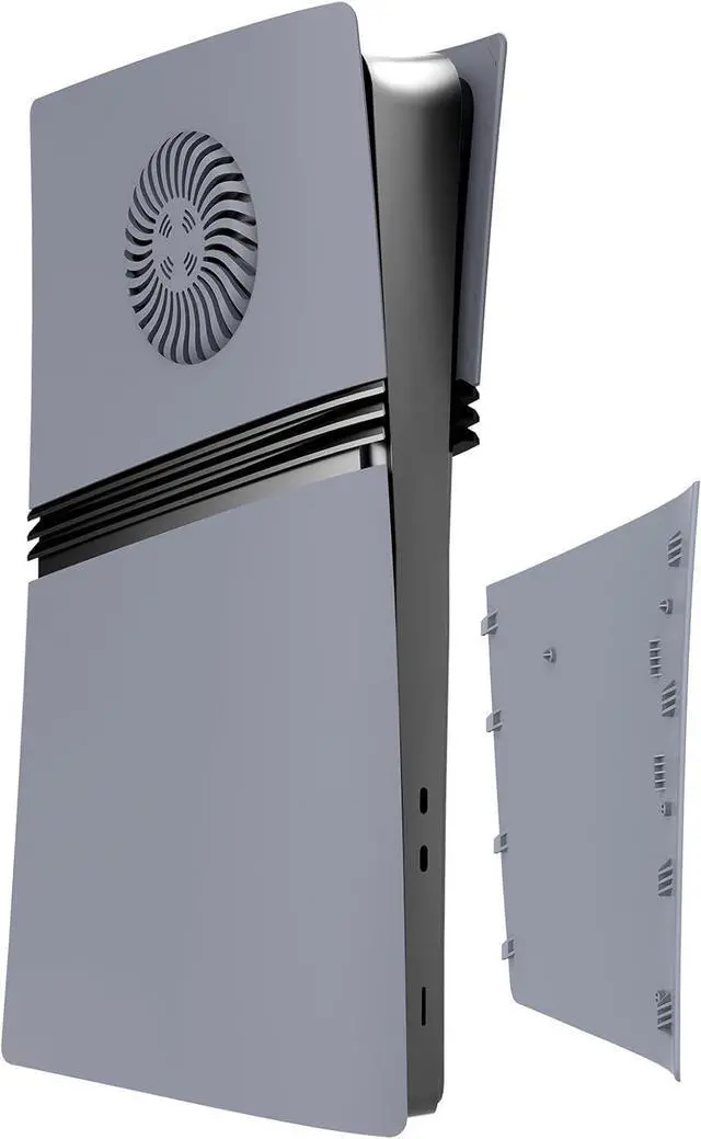 Alt view image 4 of 7 - BONAEVER FacePlates for PS5 Pro Digital Edition Face Plates with Cooling Vents ABS Anti-Scratch Dustproof Protective Shell Cover, Replacement FacePlate for Playstation 5 Pro Digital Grey