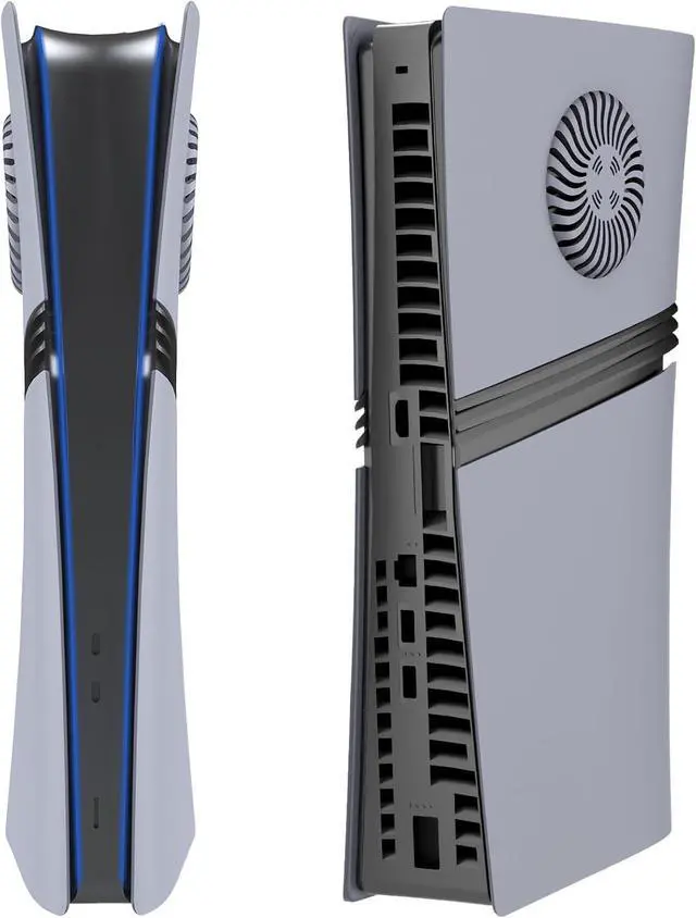 Alt view image 7 of 7 - BONAEVER FacePlates for PS5 Pro Digital Edition Face Plates with Cooling Vents ABS Anti-Scratch Dustproof Protective Shell Cover, Replacement FacePlate for Playstation 5 Pro Digital Grey