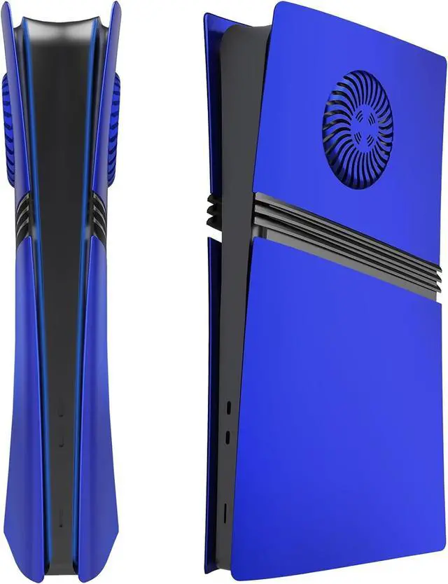 Alt view image 7 of 7 - BONAEVER FacePlates for PS5 Pro Digital Edition Face Plates with Cooling Vents ABS Anti-Scratch Dustproof Protective Shell Cover, Replacement FacePlate for Playstation 5 Pro Digital Blue