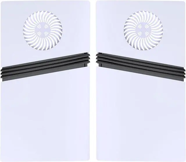 Alt view image 5 of 6 - BONAEVER FacePlates for PS5 Pro Digital Edition Face Plates with Cooling Vents ABS Anti-Scratch Dustproof Protective Shell Cover, Replacement FacePlate for Playstation 5 Pro Digital White