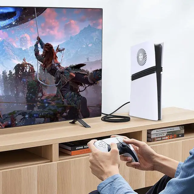 Alt view image 6 of 6 - BONAEVER FacePlates for PS5 Pro Digital Edition Face Plates with Cooling Vents ABS Anti-Scratch Dustproof Protective Shell Cover, Replacement FacePlate for Playstation 5 Pro Digital White