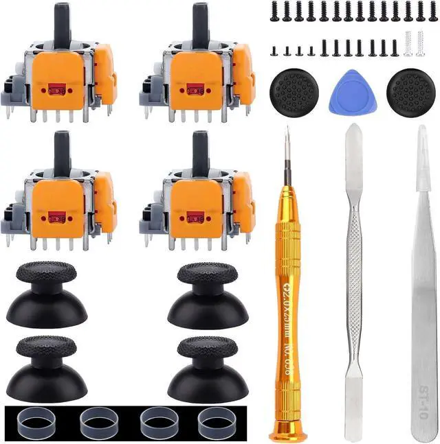 Main image of BONAEVER 4 Pack Hall-Effect Joysticks Replacement for DualSense PS5 Controller, 3D Analog Sensor Wheel Thumb Sticks Joystick Rocker Module Replacement for PlayStation 5 Controller