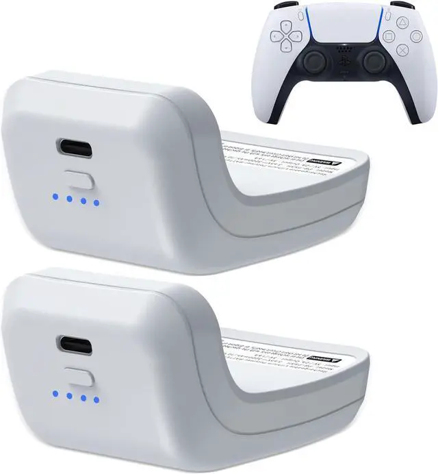 Main image of BONAEVER 2X 3000mAh PS5 Controller External Battery Pack, PS5 Replacement Battery Extender for Sony PlayStation 5 DualSense LIP1708 CFI-ZCT1W Controller with USB-C Charging Cable