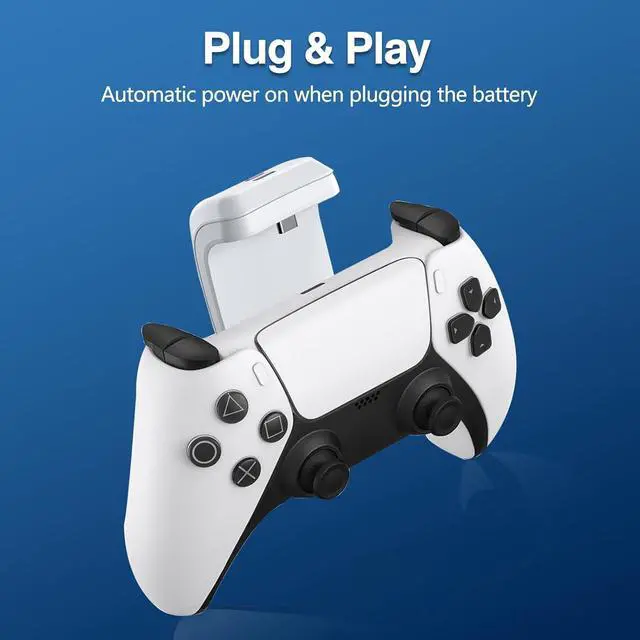 Alt view image 5 of 7 - BONAEVER 2X 3000mAh PS5 Controller External Battery Pack, PS5 Replacement Battery Extender for Sony PlayStation 5 DualSense LIP1708 CFI-ZCT1W Controller with USB-C Charging Cable