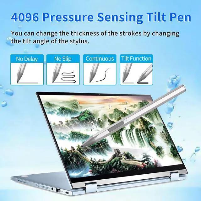 Alt view image 2 of 6 - BONAEVER Stylus Pen for ASUS Transformer/Mini/ASUS Zenbook Flip/Pro/ASUS Vivobook Flip/Pro/Duo/ASUS Notebook, Rechargeable MPP 2.0 Tilt Active Pen with 4096 Pressure Sensitivity, Palm Rejection