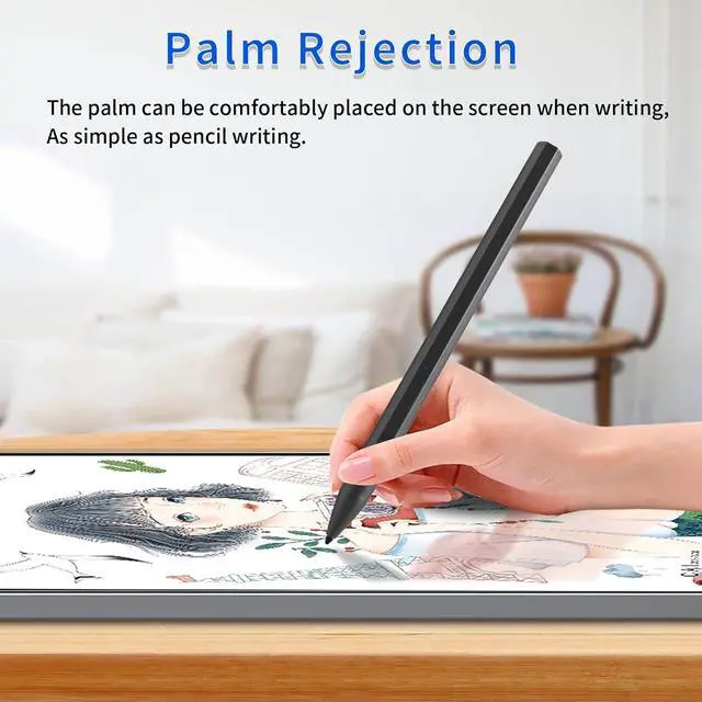 Alt view image 5 of 6 - BONAEVER Stylus Pen for ASUS Transformer/Mini/ASUS Zenbook Flip/Pro/ASUS Vivobook Flip/Pro/Duo/ASUS Notebook, Rechargeable MPP 2.0 Tilt Active Pen with 4096 Pressure Sensitivity, Palm Rejection Black