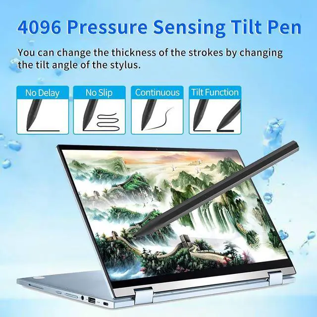 Alt view image 3 of 6 - BONAEVER Stylus Pen for ASUS Transformer/Mini/ASUS Zenbook Flip/Pro/ASUS Vivobook Flip/Pro/Duo/ASUS Notebook, Rechargeable MPP 2.0 Tilt Active Pen with 4096 Pressure Sensitivity, Palm Rejection Black