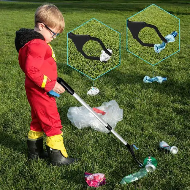 Alt view image 6 of 7 - BONAEVER 2-Pack Grabber Tool, 32" Long Reacher Grabber Pickup Tool, Trash Picker Grabber for Elderly Grab It Reaching Tool, Garbage Picker Upper Grabber, Litter Pick Up Grab Tool, Claw Grabber