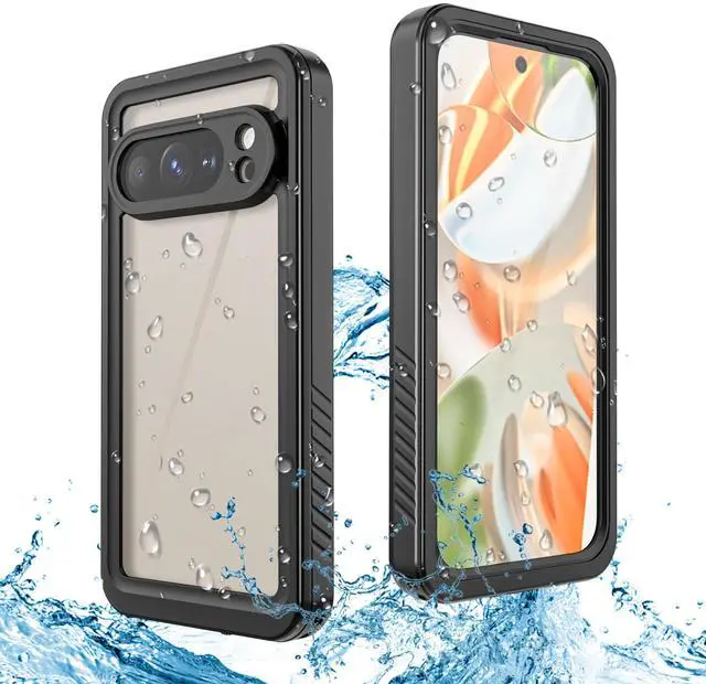 Main image of BONAEVER For Pixel 10 Pro Waterproof Case, Shockproof Protection Phone Cover for Google Pixel 10 Pro, Full Coverage with Screen Protector, Wireless Charging Compatible, Slim Design, Black