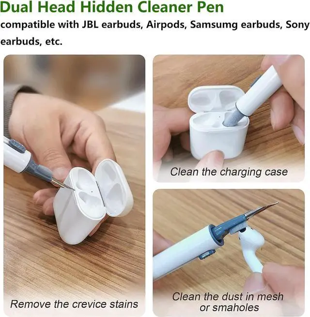 Alt view image 3 of 6 - BONAEVER Case Cover Compatible with Soundcore Liberty 5 by Anker, Soft Silicone Soundcore Liberty 5 Earbuds Protective Case with Cleaner Kit with Carabiner Keychain Accessories