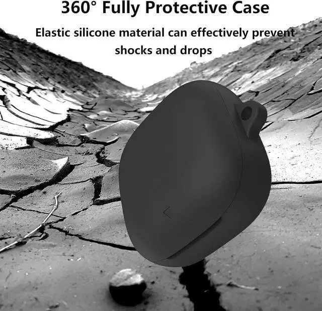 Alt view image 2 of 6 - BONAEVER Case Cover Compatible with Soundcore Liberty 5 by Anker, Soft Silicone Soundcore Liberty 5 Earbuds Protective Case with Cleaner Kit with Carabiner Keychain Accessories