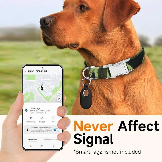 Alt view image 3 of 7 - BONAEVER for Samsung Galaxy SmartTag2 Case, 4 Pack Protective Silicone Case for Galaxy Smart Tag 2 with Key Ring for Keys, Wallet, Luggage, Pets