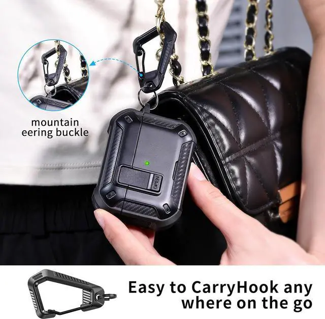 Alt view image 6 of 6 - BONAEVER Case for AirPods Pro 3rd Generation with Phone Holder Compatible with Back Magnetic Suction Function Suitable for AirPods Pro 3 Protective Case