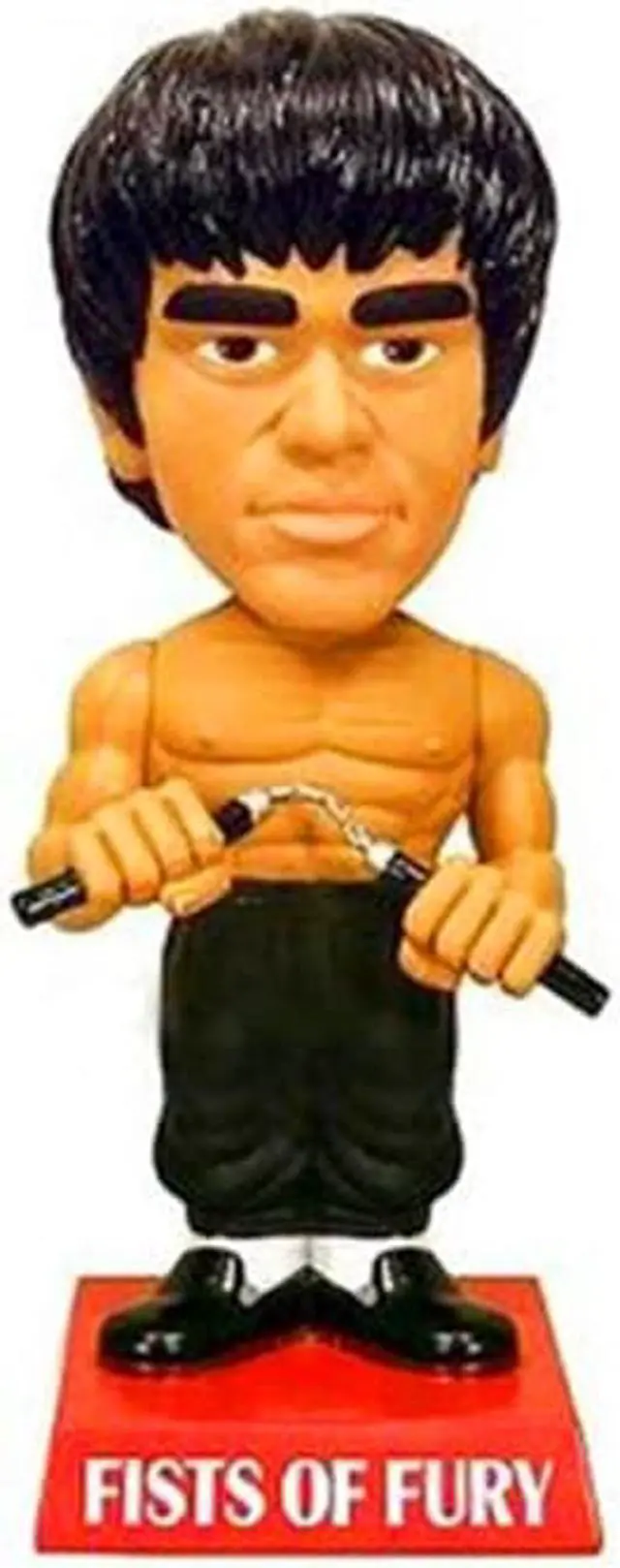 Main image of Q version Shaking Head series Avengers BruceLee hand action model