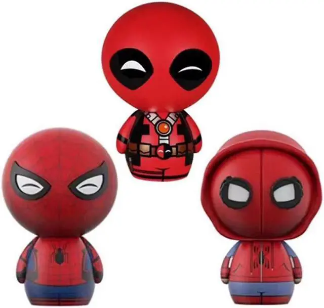 Alt view image 4 of 4 - Avengers Deadpool Smiley face doll Spider-Man hand action model